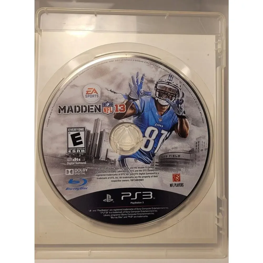 Madden NFL 13 (SONY PlayStation 3 PS3 Game) 2013 Complete With Manual